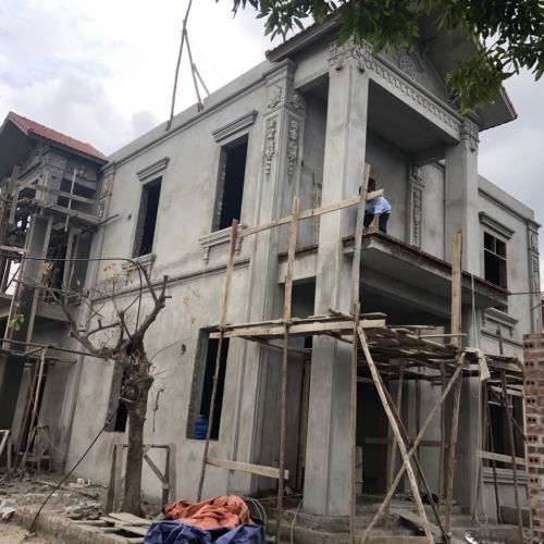 Thi công nhà anh Trọng ở thị trấn Neo huyện Yên Dũng, Bắc Giang